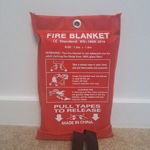 Fire Blanket - Red Safety Blanket